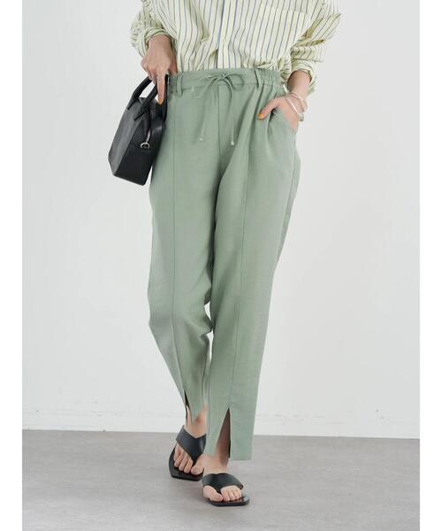 earth music&ecology（アースミュージックアンドエコロジー）の「ジョガーテーパードパンツ（その他パンツ・レディース・ブラック/ライトカーキ/モカ・S/M）」の21枚目の写真