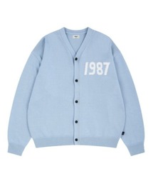 【87MM / Mmlg】1987 CARDIGAN (INTARSIA) / パルチムエムエム MMLG 1987 ロゴ カーディガン