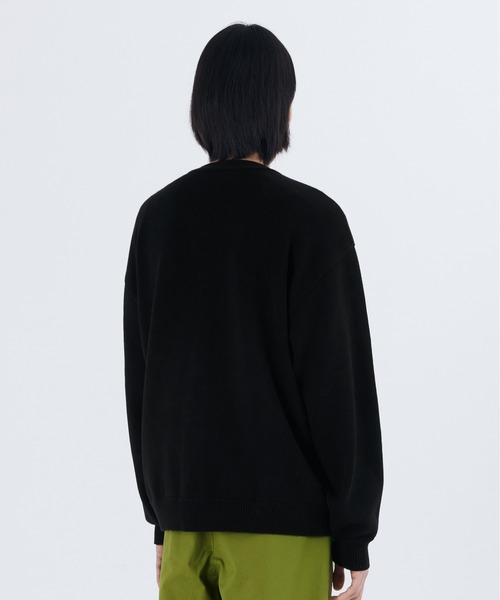 87mm(87mm)の「【87MM / Mmlg】1987 CARDIGAN (INTARSIA) / パルチムエムエム MMLG 1987 ロゴ カーディガン(カーディガン/ボレロ・レディース・グリーン/ブラック/ネイビー/スカイブルー・MEDIUM/LARGE)」の6枚目の写真