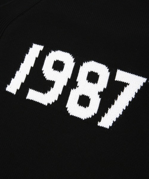 87mm(87mm)の「【87MM / Mmlg】1987 CARDIGAN (INTARSIA) / パルチムエムエム MMLG 1987 ロゴ カーディガン(カーディガン/ボレロ・レディース・グリーン/ブラック/ネイビー/スカイブルー・MEDIUM/LARGE)」の10枚目の写真
