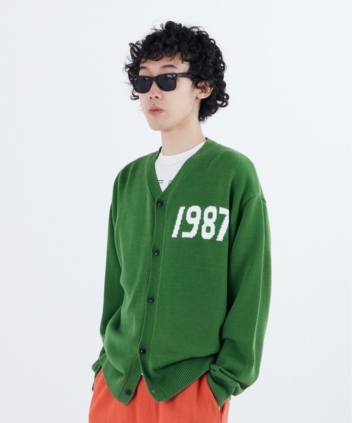 87mm(87mm)の「【87MM / Mmlg】1987 CARDIGAN (INTARSIA) / パルチムエムエム MMLG 1987 ロゴ カーディガン(カーディガン/ボレロ・レディース・グリーン/ブラック/ネイビー/スカイブルー・MEDIUM/LARGE)」の12枚目の写真