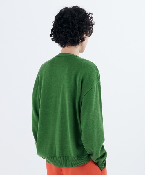 87mm(87mm)の「【87MM / Mmlg】1987 CARDIGAN (INTARSIA) / パルチムエムエム MMLG 1987 ロゴ カーディガン(カーディガン/ボレロ・レディース・グリーン/ブラック/ネイビー/スカイブルー・MEDIUM/LARGE)」の13枚目の写真