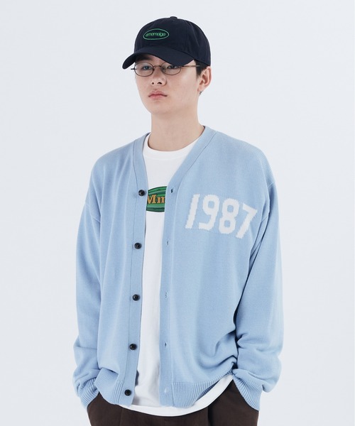 87mm(87mm)の「【87MM / Mmlg】1987 CARDIGAN (INTARSIA) / パルチムエムエム MMLG 1987 ロゴ カーディガン(カーディガン/ボレロ・レディース・グリーン/ブラック/ネイビー/スカイブルー・MEDIUM/LARGE)」の19枚目の写真