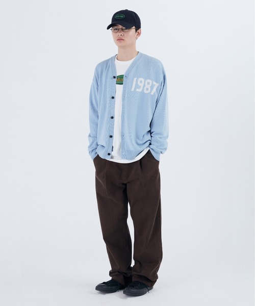 87mm(87mm)の「【87MM / Mmlg】1987 CARDIGAN (INTARSIA) / パルチムエムエム MMLG 1987 ロゴ カーディガン(カーディガン/ボレロ・レディース・グリーン/ブラック/ネイビー/スカイブルー・MEDIUM/LARGE)」の21枚目の写真