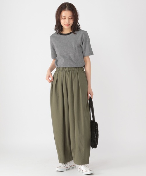 studio CLIP（スタディオクリップ）の「機能付きゆったりパフパンツ[プラスサイズあり]（デニムパンツ・レディース・キャメル/ブルー/カーキ・XXX-LARGE/LARGE/MEDIUM/XX-LARGE/X-LARGE）」の21枚目の写真