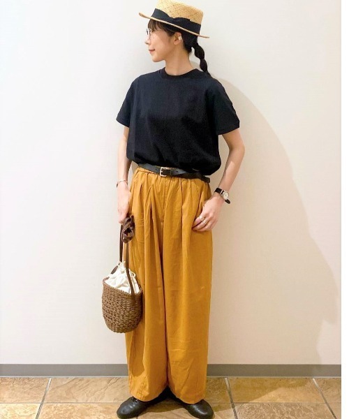 studio CLIP（スタディオクリップ）の「機能付きゆったりパフパンツ[プラスサイズあり]（デニムパンツ・レディース・キャメル/ブルー/カーキ・XXX-LARGE/LARGE/MEDIUM/XX-LARGE/X-LARGE）」の9枚目の写真