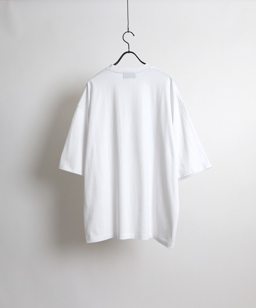 Confirm(コンファーム)の「French アーチロゴプリントルーズTシャツ【Confirm】(Tシャツ/カットソー・メンズ・ホワイト/ライトグレー/グリーン・M/L)」の4枚目の写真