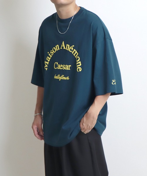 Confirm(コンファーム)の「French アーチロゴプリントルーズTシャツ【Confirm】(Tシャツ/カットソー・メンズ・ホワイト/ライトグレー/グリーン・M/L)」の10枚目の写真