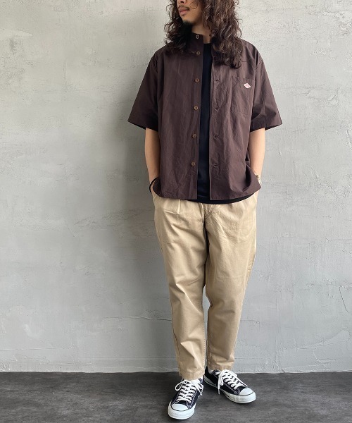 DANTON（ダントン）の「[DANTON/ダントン] コットンリネンブロードシャツ（シャツ/ブラウス・レディース・チャコール/アイボリー/ブラウン・40/42/38）」の11枚目の写真