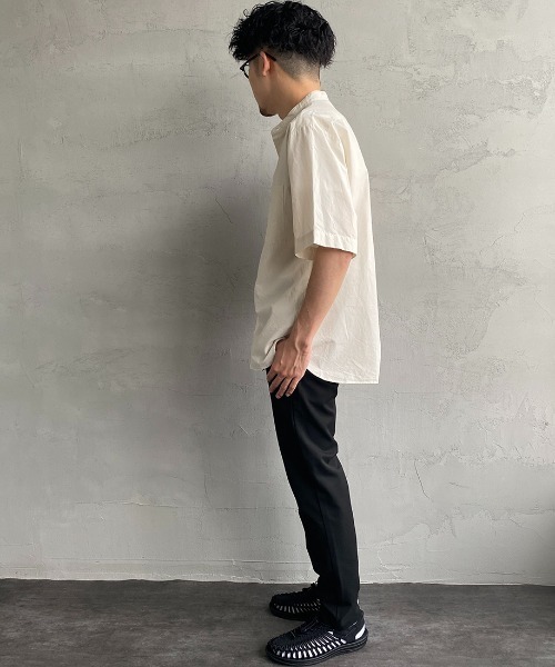 DANTON（ダントン）の「[DANTON/ダントン] コットンリネンブロードシャツ（シャツ/ブラウス・レディース・チャコール/アイボリー/ブラウン・40/42/38）」の8枚目の写真