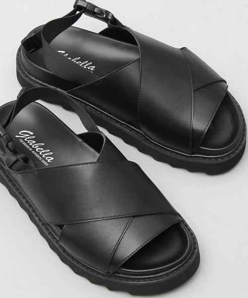 TopIsm（トップイズム）の「シャークソールクロスバンドサンダル（サンダル・メンズ・ブラック・S/M/L）」の8枚目の写真