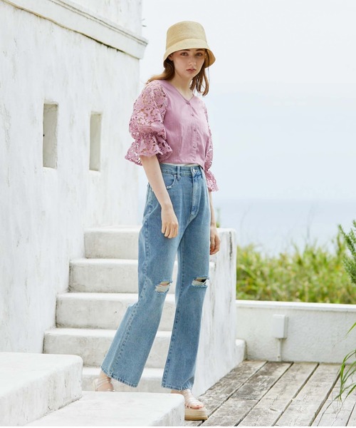 archives（アルシーヴ）の「ダメージデニム（デニムパンツ・レディース・ブラック/ブルー・SMALL/MEDIUM）」の21枚目の写真