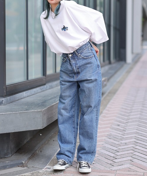 WEGO（ウィゴー）の「∴WEGO/別注ベンデイビス刺繍半袖BIGT（Tシャツ/カットソー・メンズ・ブルー/パープル/ホワイト/ブラック・MEDIUM/LARGE）」の21枚目の写真