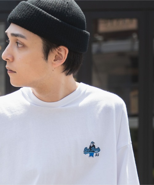 WEGO（ウィゴー）の「∴WEGO/別注ベンデイビス刺繍半袖BIGT（Tシャツ/カットソー・メンズ・ブルー/パープル/ホワイト/ブラック・MEDIUM/LARGE）」の11枚目の写真