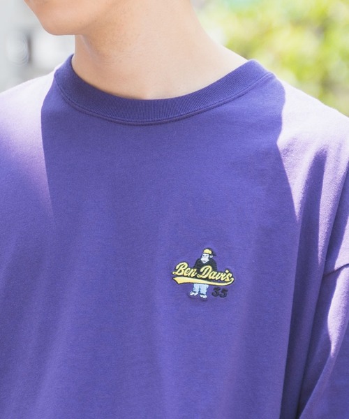 WEGO（ウィゴー）の「∴WEGO/別注ベンデイビス刺繍半袖BIGT（Tシャツ/カットソー・メンズ・ブルー/パープル/ホワイト/ブラック・MEDIUM/LARGE）」の20枚目の写真