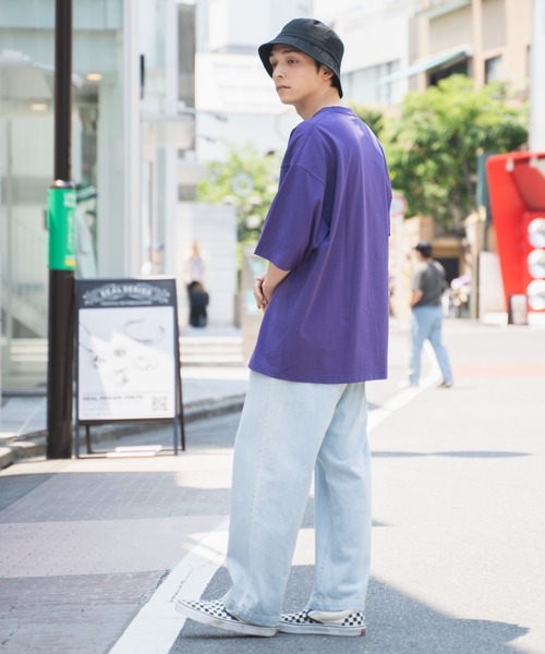 WEGO（ウィゴー）の「∴WEGO/別注ベンデイビス刺繍半袖BIGT（Tシャツ/カットソー・メンズ・ブルー/パープル/ホワイト/ブラック・MEDIUM/LARGE）」の18枚目の写真