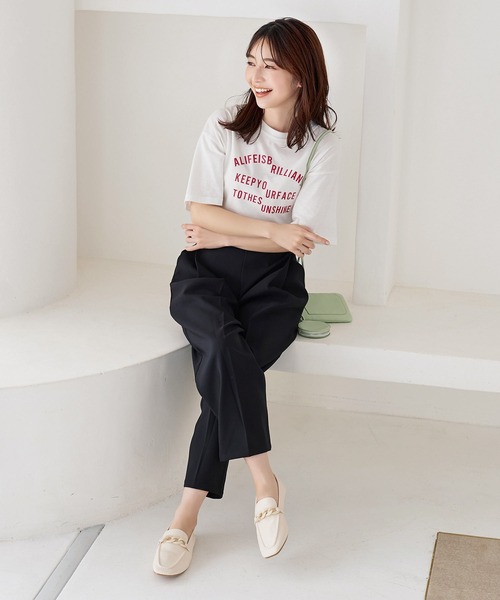 KOBE LETTUCE（コウベレタス）の「スクエアトゥチェーンローファーシューズ[I2448]（ローファー・レディース・ブラック/アイボリー・M/L/LL/S）」の9枚目の写真