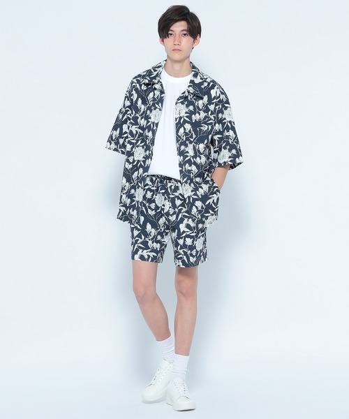 tommy jeans（トミー ジーンズ）の「【FESTIVAL CAPSULE COLLECTION】フラワープリントショートスリーブシャツ（シャツ/ブラウス・メンズ・ネイビー/ピンク・SMALL/MEDIUM/LARGE/X-LARGE）」の16枚目の写真