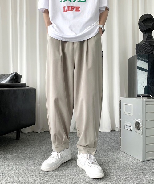 vital OPTIMO グレー スラックス size2 スラックス スマート