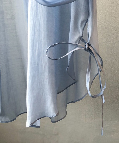 aimoha（アイモハ）の「脇紐透け感UVカットブラウス (SS)（シャツ/ブラウス・レディース・ホワイト/ピンク/イエロー/ブルー/グリーン・MEDIUM/LARGE）」の13枚目の写真