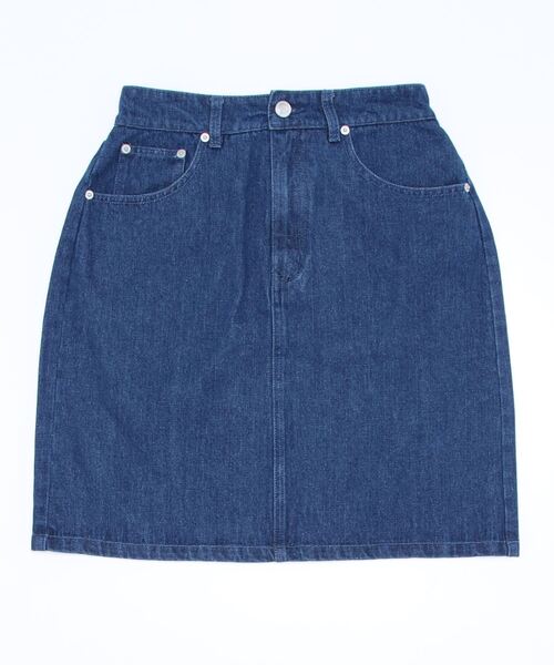 natural couture(ナチュラルクチュール)の「WEB限定/デニム台形ミニスカート(スカート・レディース・オフホワイト/ブラック/ブルー・FREE)」の16枚目の写真