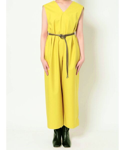 ELENDEEK（エレンディーク）の「Vネックコンビネゾン（つなぎ/オールインワン・レディース・ブラック/イエロー/ブラウン・01/02）」の4枚目の写真