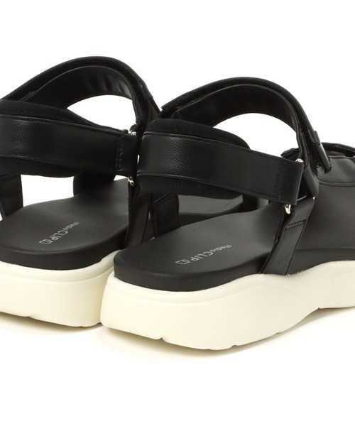 studio CLIP（スタディオクリップ）の「らくらくスポーツサンダル（サンダル・レディース・ブラック/その他1・MEDIUM/LARGE）」の4枚目の写真