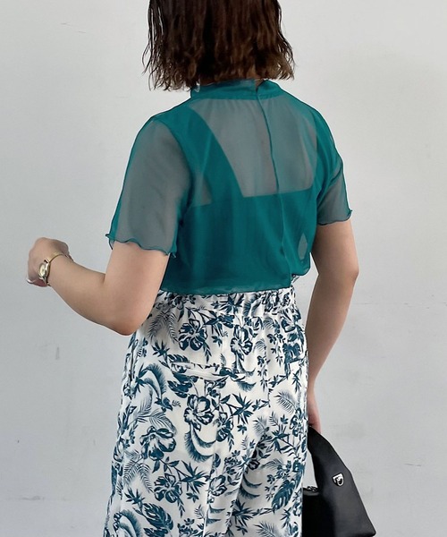 PAGEBOY（ページボーイ）の「アソートシアーショートスリーブ（Tシャツ/カットソー・レディース・ブラック/オフホワイト/ターコイズブルー/ホワイト系その他/イエロー系その他・FREE）」の19枚目の写真