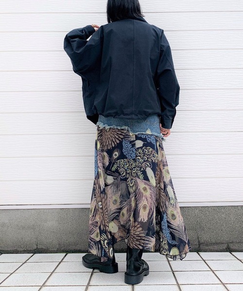 Q（キュー）の「ツイルリラックスブルゾン（ブルゾン・レディース・ネイビー/キャメル・MEDIUM）」の13枚目の写真