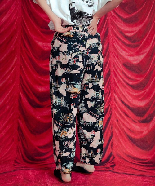 RNA（アールエヌエー）の「R3981  PINK MOTEL ロンドンスーベニアパンツ（その他パンツ・レディース・ブルーグレー/キナリ・MEDIUM）」の22枚目の写真