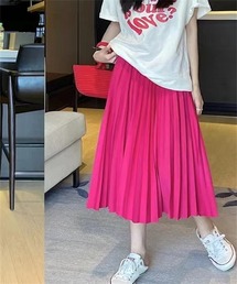ウエストゴム プリーツスカート
