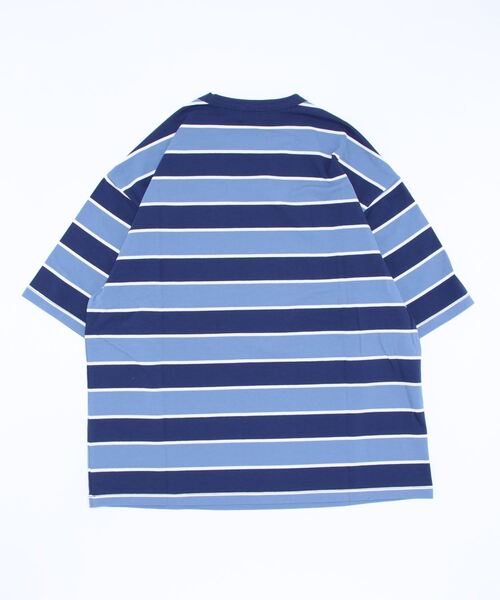 417 EDIFICE(フォーワンセブンエディフィス)の「マルチボーダールーズTEE(Tシャツ/カットソー・メンズ・ブルー系その他/スカイブルー/その他7・SMALL/MEDIUM/LARGE)」の17枚目の写真