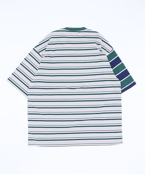 417 EDIFICE(フォーワンセブンエディフィス)の「マルチボーダールーズTEE(Tシャツ/カットソー・メンズ・ブルー系その他/スカイブルー/その他7・SMALL/MEDIUM/LARGE)」の18枚目の写真