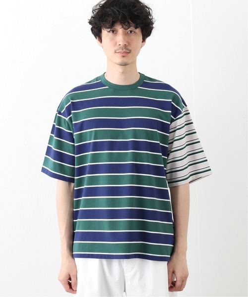 417 EDIFICE(フォーワンセブンエディフィス)の「マルチボーダールーズTEE(Tシャツ/カットソー・メンズ・ブルー系その他/スカイブルー/その他7・SMALL/MEDIUM/LARGE)」の5枚目の写真