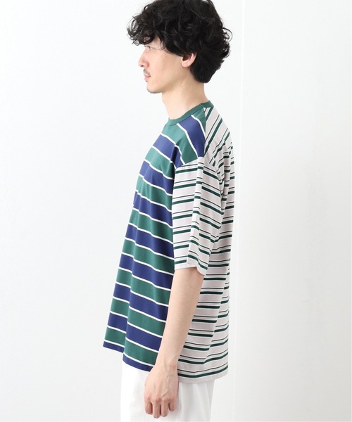 417 EDIFICE(フォーワンセブンエディフィス)の「マルチボーダールーズTEE(Tシャツ/カットソー・メンズ・ブルー系その他/スカイブルー/その他7・SMALL/MEDIUM/LARGE)」の6枚目の写真