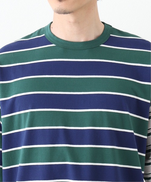 417 EDIFICE(フォーワンセブンエディフィス)の「マルチボーダールーズTEE(Tシャツ/カットソー・メンズ・ブルー系その他/スカイブルー/その他7・SMALL/MEDIUM/LARGE)」の8枚目の写真
