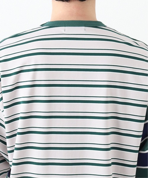 417 EDIFICE(フォーワンセブンエディフィス)の「マルチボーダールーズTEE(Tシャツ/カットソー・メンズ・ブルー系その他/スカイブルー/その他7・SMALL/MEDIUM/LARGE)」の9枚目の写真