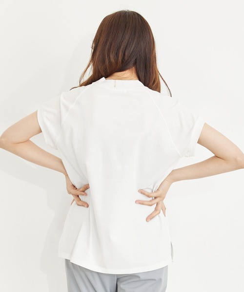 MILKFED.(ミルクフェド)の「STENCIL LOGO RAGLAN TOP(Tシャツ/カットソー・レディース・ホワイト/ブラック/グレー・ONE SIZE)」の6枚目の写真