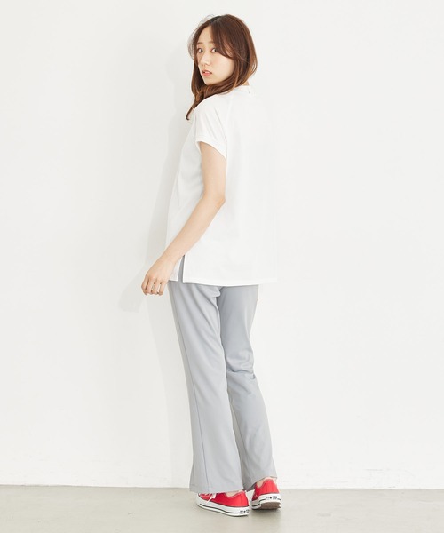 MILKFED.(ミルクフェド)の「STENCIL LOGO RAGLAN TOP(Tシャツ/カットソー・レディース・ホワイト/ブラック/グレー・ONE SIZE)」の19枚目の写真