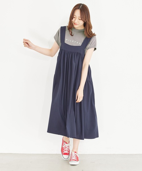 MILKFED.(ミルクフェド)の「STENCIL LOGO RAGLAN TOP(Tシャツ/カットソー・レディース・ホワイト/ブラック/グレー・ONE SIZE)」の15枚目の写真