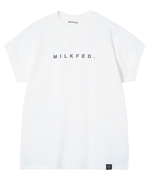 MILKFED.(ミルクフェド)の「STENCIL LOGO RAGLAN TOP(Tシャツ/カットソー・レディース・ホワイト/ブラック/グレー・ONE SIZE)」の16枚目の写真