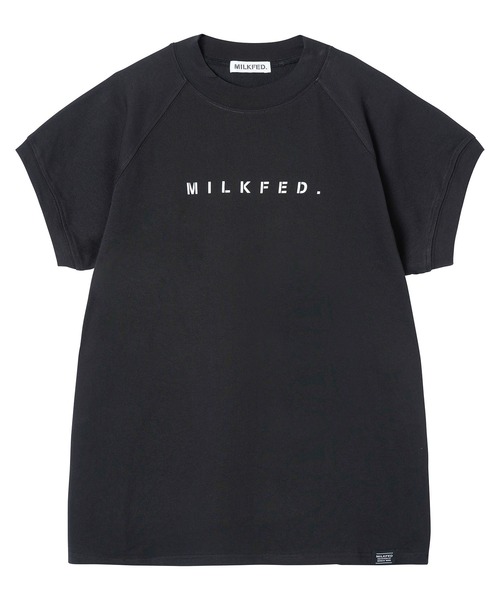 MILKFED.(ミルクフェド)の「STENCIL LOGO RAGLAN TOP(Tシャツ/カットソー・レディース・ホワイト/ブラック/グレー・ONE SIZE)」の14枚目の写真