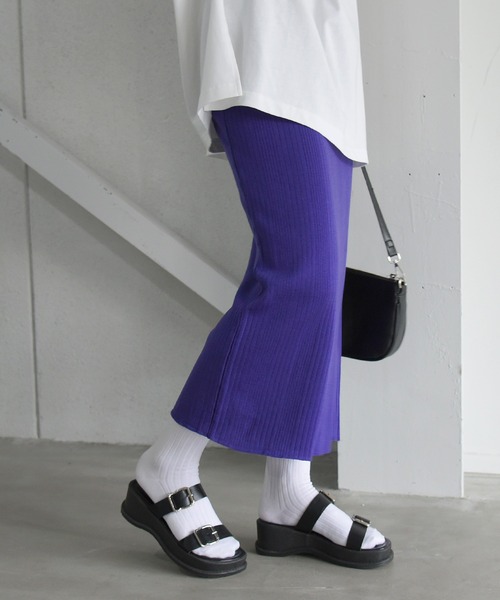 sango（sango）の「ランダムリブタイトスカート（スカート・レディース・ブラック/パープル・FREE）」の15枚目の写真