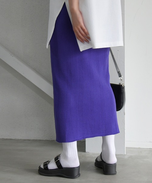 sango（sango）の「ランダムリブタイトスカート（スカート・レディース・ブラック/パープル・FREE）」の16枚目の写真