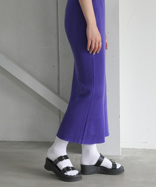 sango（sango）の「ランダムリブタイトスカート（スカート・レディース・ブラック/パープル・FREE）」の22枚目の写真