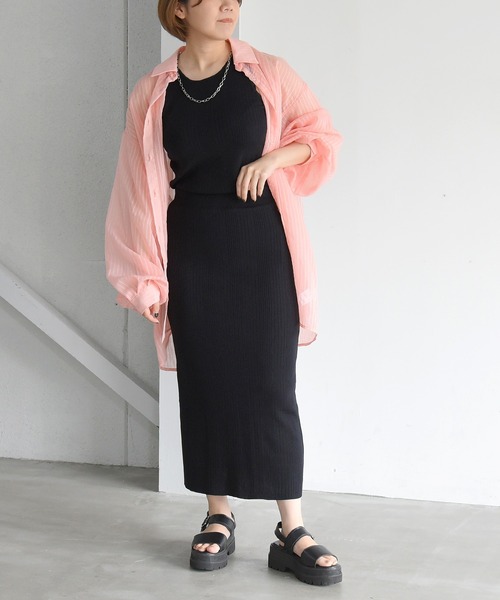 sango（sango）の「ランダムリブタイトスカート（スカート・レディース・ブラック/パープル・FREE）」の10枚目の写真