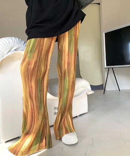 MANGROVE（マングローブ）の「マーブルプリーツパンツ（その他パンツ・レディース・イエロー・FREE）」の13枚目の写真