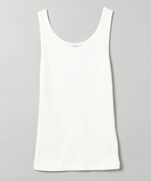 JEANASIS（ジーナシス）の「ワイドテレコタンク/352970（タンクトップ・レディース・ホワイト/ブラック/ホワイト系その他/ブラウン系その他・FREE）」の14枚目の写真