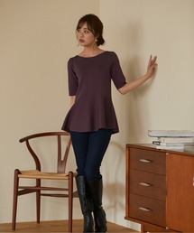PROPORTION BODY DRESSING | パールペプラムニット / 1212270801(ニット/セーター)