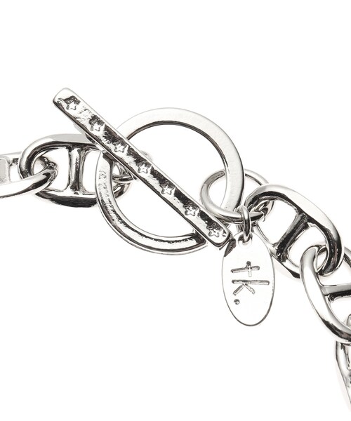 tk.TAKEO KIKUCHI（ティーケータケオキクチ）の「◆アンカーチェーンブレスレット（ブレスレット・メンズ・シルバー/ブラック・00）」の4枚目の写真